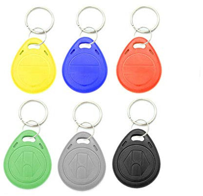 10 Stück T5577/EM4305 125 kHz RFID Proximity ID Card Token Tags Key Fobs Smart ID Key Ring Keycard for Access Contorl System