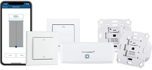 Homematic IP Smart Home Starter Set Beschattung – WLAN, intelligente Steuerung von Rollläden und Markisen, auch per kostenloser App, 156450A0