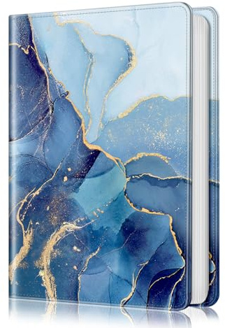 Fintie Photo Album for 4x6 Photos - 112 Pockets Vegan Leather Cover Memory Albums Book for Birthday Family Anniversary Vacation Pictures (ocean marble)