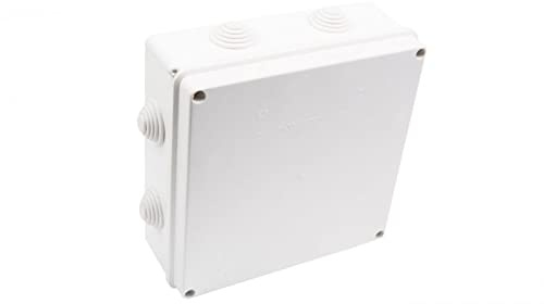 Abzweigdose mit Klemmen 5-läufig für Cu bis 35mm2 IP55 weiß 196x196x78 PK-8 0232-00 Elektro-plast Aufleger 5901130480289