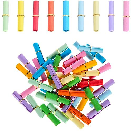 200 Stück lose Tombola, bunt gemischte Tombola lose, lose zum Selberschreiben, lose für Rombola, bunte kleine Zettel zur Beschriftung, für Kindergeburtstag, Jubiläum, Valentinstag