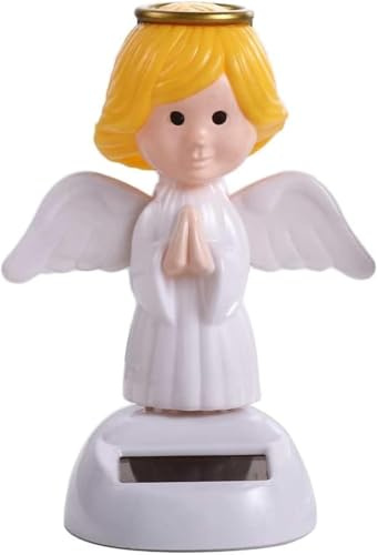 Angel Solar Dancing Figures - Solar Powered Shaking Hand Dolls for Car Decoration