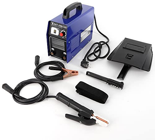 Soldadora de electrodos 20-120 A, máquina de soldar inversor IP 21S con máscara de soldadura