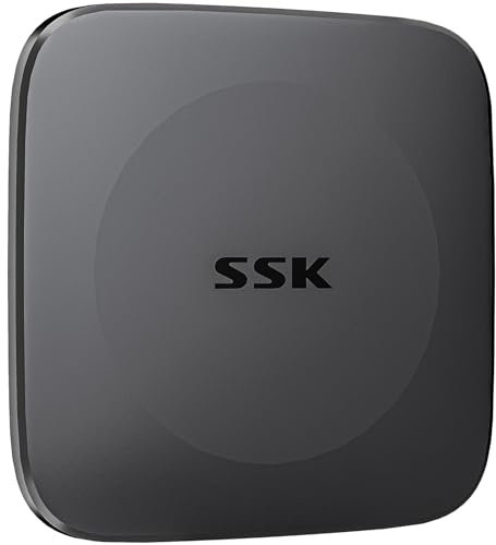 SSK Disco Duro SSD 128 GB, hasta 550 MB/s, USB 3.2 GEN2 SSD Portatil con Cable de Tipo C a USB C/A, Memoria de Estado sólido Externa rápido para el iPhone 15/Android/Windows/Tablet/Mac/Xbox