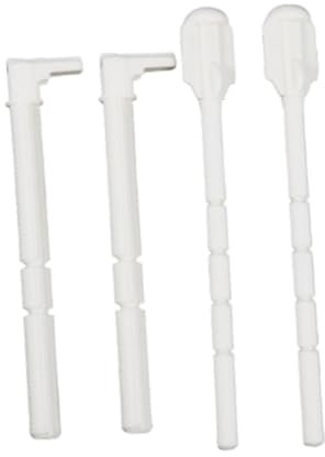 perfk Ensemble de tiges de poussée de réservoir de toilette, 4 pièces, pièces de toilette, tige de chasse d'eau, actionneur de réservoir mural pour usage, 12.2 Cm et 14.5 Cm