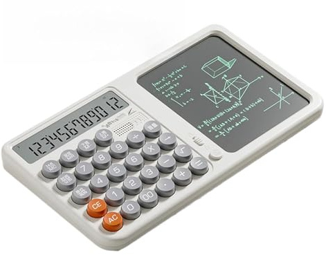 Grafisk kalkylator med anteckningsblock | Skrivbordskalkylator, beräkningsverktyg med ögonskydd för studenter, barn, hemmabruk, vuxna och företag