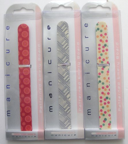 Sure Manicure Patterned Emery Board in Assorted Designs (Design May Vary)