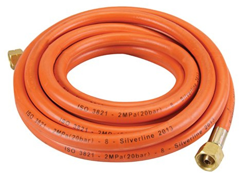 Silverline 522597 Gasslang 5 m, Orange