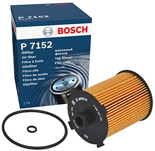 Bosch P7152 Car Oil Filter - Separates Soot and Metal Particles from Engine Oil - Provides Reliable Engine Lubrication