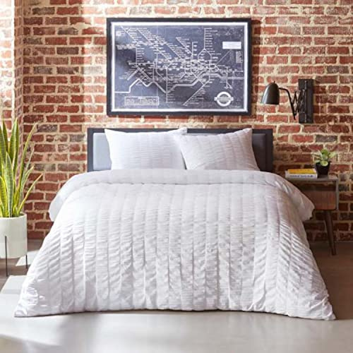 City Scene Orleans Orleans Duvet Cover Set, King, White