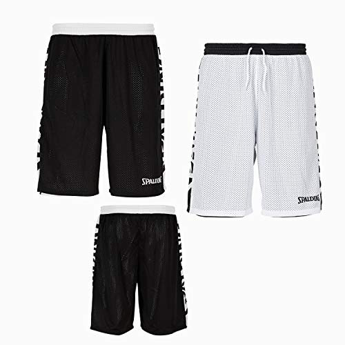 Spalding Kinder Essential Shorts, schwarz/Weiß, 116