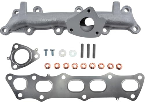 TBVPARTS Collettore Di Scarico 18100RMAE00 Più Set Di Guarnizioni 18100RBDE11 Realizzato In Ferro Duttile 04180RBD305 Compatibile Per Civic Accord 2.2 CTDI 04180RSR305