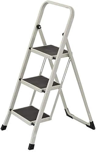 HOBBYTECH Esacbeau en Acier 3 Marches Tabouret Marche Pied Pliant Pieds Anti-dérapant Max 150Kg