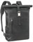 STILORD 'Harriet' Vintage Rolltop Rucksack Leder mit Laptop-Fach 15,6-17 Zoll Fahrradrucksack Kurierrucksack für Damen und Herren aus weichem Büffel-Leder, Farbe:schwarz