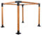PRIMARIO GRANDE Pergola Holz - Pavillon 2x4 aus Skandinavischer Fichte - Gartenpavillon Höhe von 220 cm - Garten Pergola aus Pulverbeschichtetem Stahl - Gartenlaube für Garten, Terrasse (Tick)