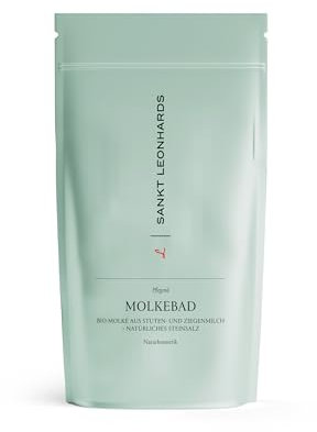 SANKT LEONHARDS - Bagno siero nutriente – lenisce e rigenera la pelle, affina i pori – supporta il pH della pelle – nutre con Omega 3 & 6 in siero biologico e sale pietra