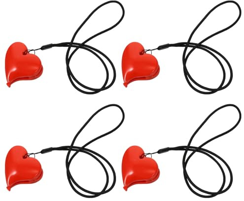 Mipcase Pinzas Multifuncionales para Cochecito de Ñiño, Clips para Mantas en Forma de Corazón, 4 Piezas Rojas para Sujetar Mantas y Toallas, Accesorios Prácticos para Silla de Paseo y Uso