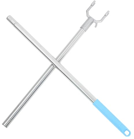Healvian Bastone per Stendere Vestiti in Acciaio Inossidabile e Alluminio Asta Estensibile Supporto Robusto per Asciugare Abiti Uso Interno e Armadi