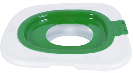 VBESTLIFE Kit d'entraînement aux Toilettes pour Chat, Urinoir Réutilisable pour Entraîneur de Toilettes pour Chat avec Système d'entraînement Intelligent, Siège 'entraînement aux pour pour (Green)