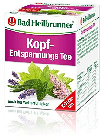 Bad Heilbrunner Kopf- und Entspannungstee, 4er Pack (4 x 16 g)