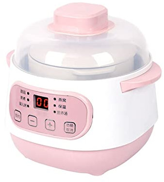 NEWCES Pot à Soupe DMWD Mijoteuse électrique Cuiseur à Vapeur Pot en céramique Multifonction Soupe Ragoût Tonic Supplément Réchauffeur Réchauffeur