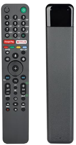 Telecomando Vocale RMF-TX500E Compatibile Con Sony 4K HD TV KD-55AG9 KD-65AG9 KD-77AG9 KD-85ZG9 KD-75XH92 KD-85XH90 KD-49XH9505 KD-55XH9077 Sostituzione Controllore Con Google Play NETFLIX Pulsanti