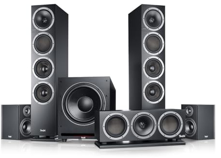 Teufel Theater 500 Surround Soundsystem 5.1 Home Theater - Système Home-cinéma, Caisson de Basses Puissant pour Musique, Films et Gaming