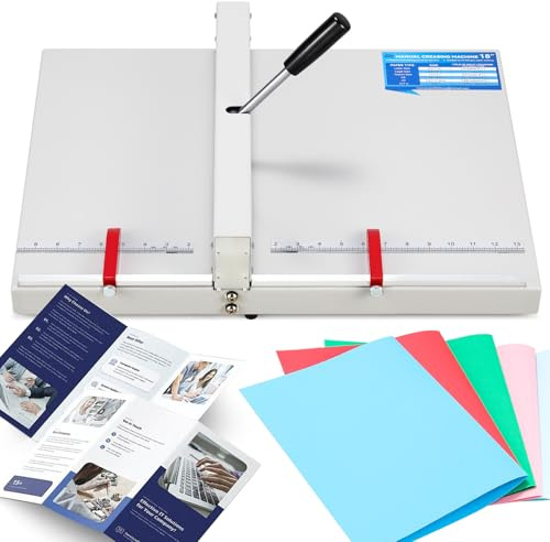 Mxmoonant Manual Creasing Machine 18'', w/Imperial Scale, for 70-450 GSM | Paper Creaser, Folding Machine for Business Cards, Invitations, DIY Crafts, Brochures, Covers