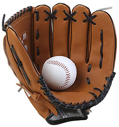 Wakects Youth Baseball Glove, Baseball Practice Handskar, PU Leather Left Hand Glove With Soft Fluff -handleden, Djupficka, Förstärkta Sömmar