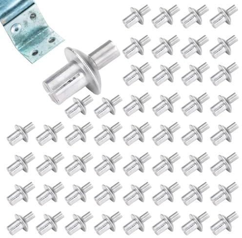 Blind Rivet Aluminium Dome Head Expansion Pin for Electronic Assembly Semicircular Core Shaft Connection Knock Fine Pin Dowel Rod Nail Shaft Tool Attachment Insert Corrugated