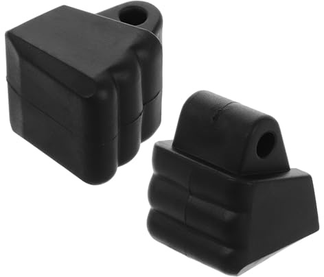 EXCEART Pastillas de Freno para Patines en Línea y Roller Skate, 2 Piezas Negras de PVC Reducción de Ruido y Parada Instantánea para Seguridad