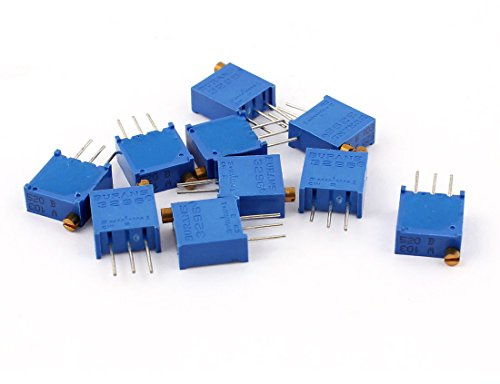 Sourcingmap 3296W-103 10K Ohm Trim Pot Potentiometer Variable Resistors 10Pcs