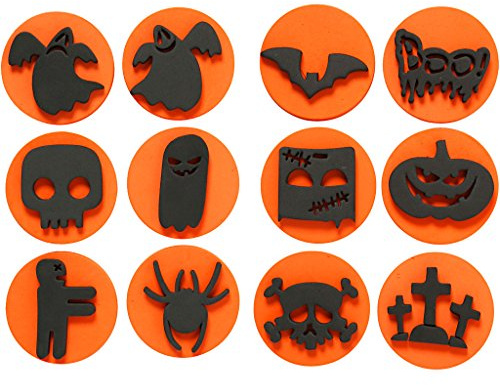 Schaumstoffstempel D 7,5 cm Stärke 2,5 cm Halloween 12asstd
