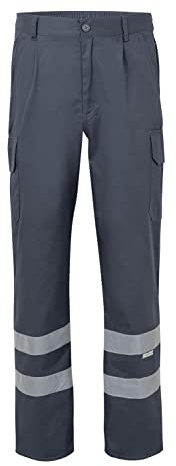 VELILLA 159; Pantalón con Cintas Multibolsillos; Color Gris; Talla 2XL