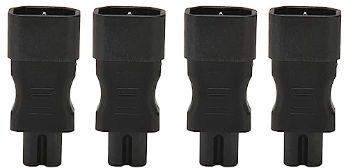 Nätuttagsadapter, 4st IEC320 C14 Till IEC320 C7 Byte Av Strömkontaktomvandlare, Nätadapter för PDU-fodral Laptop-uttag