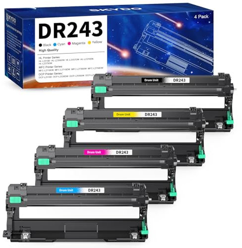 Skydo DR243CL Trommel - 4er Pack für Brother DR-243CL, DCP L3550CDW und MFC L3750CDW/MFC-L3770CDW