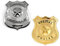 SAIIURV 2 Piezas Placa de Policia Pin Policia, Placa Policia Juguete Juego de Policía para Niños Adultos Mujeres, Disfraz de Policía de Juguete Accesorios para Carnaval Halloween Fiesta