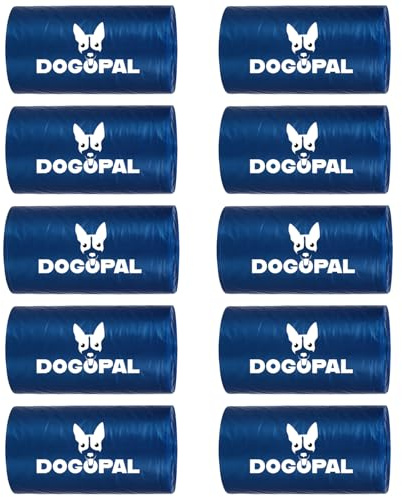 Sacs à crottes de chien - 150 pièces - pour DOGOPAL Ramasse Crotte Pour Chien pour grand L, moyen M et 360 (10 Rouleaux) (10)