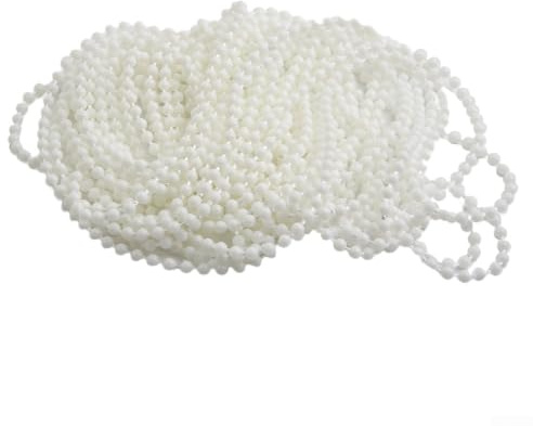 Catena di ricambio in plastica a sfera, 10 metri, con 10 connettori, per tende a rullo, verticali, romane, orizzontali, accessori per il controllo della tenda