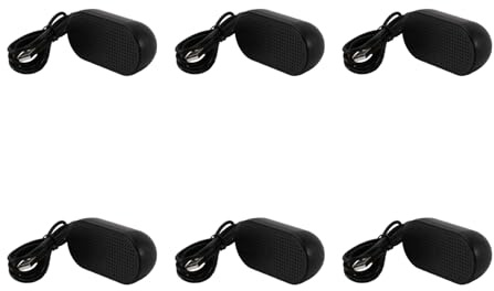 Vjsujehgy 6X Altoparlante Portatile Altoparlante Portatile Altoparlante Multimediale Stereo Alimentato per Notebook PC Portatile (Nero)