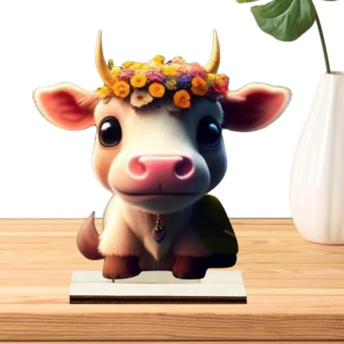 Generisk skotsk höglandsko | hög träfigur, bordsation