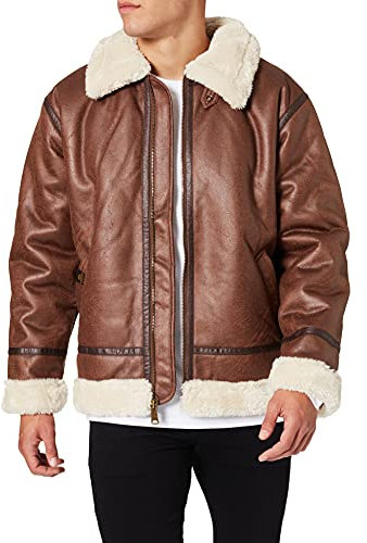 Alpha Industries Herren B3 FL Fliegerjacke, Brown, M