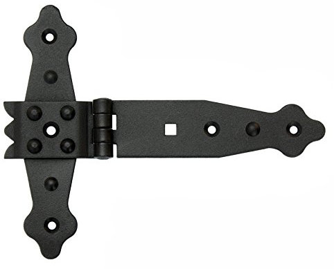 Kreuzgehänge T-Scharniere T-Bänder 140 mm Platte 155 mm Kistenband Schwarz