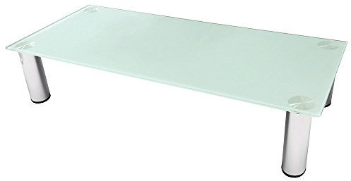 Melko Glasaufsatz Monitorerhöhung Notebookständer Erhöhung für Fernseher TV-Aufsatz 100 cm bis 30kg belastbar