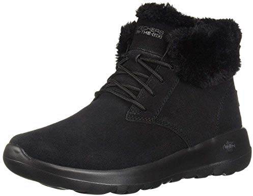Skechers Women's On-the-go Joy Ankle boots, Black Black Suede Trim Bbk, 5 UK