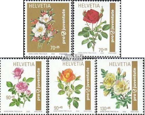 Suisse 1810-1814 (complète.Edition.) oblitéré 2002 Rose sélections (Timbres pour Les collectionneurs) Plantes/Champignons