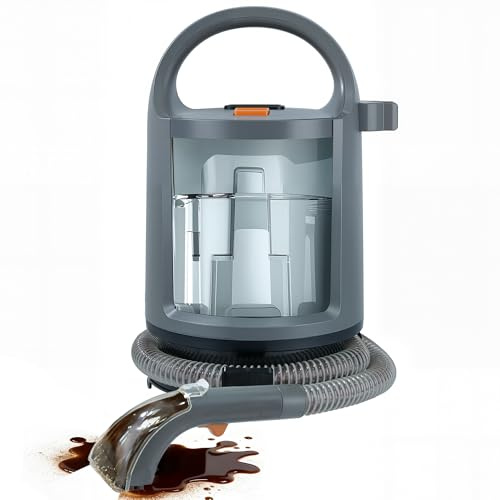 Dispositivo di pulizia per tappezzeria, 400 W, 12 kPa, aspirapolvere portatile con sistema a 2 serbatoi, detergente per tappeti e smacchiatori per divano, tappeti, auto, letto e tappetini