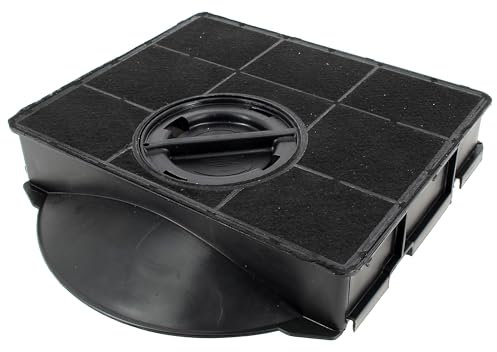 Wpro CHF303 Filtre de Hotte à Charbon Type 303 Forme Carré avec Casquette pour Hottes Whirlpool AKR769 / AKR770 / AKR771 / AKR772