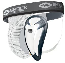 Shock Doctor 213 Tiefschutz mit BioFlex-Schale für Sportschutz, für Kinder und Erwachsene, (1 Schalen-Tiefschutz)