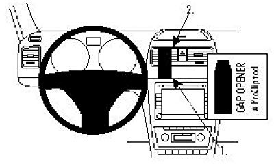 Brodit 854393 ProClip Halterung, schwarz